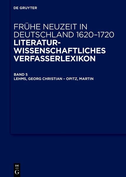 Produktbild: Lehms, Georg Christian &ndash; Opitz, Martin