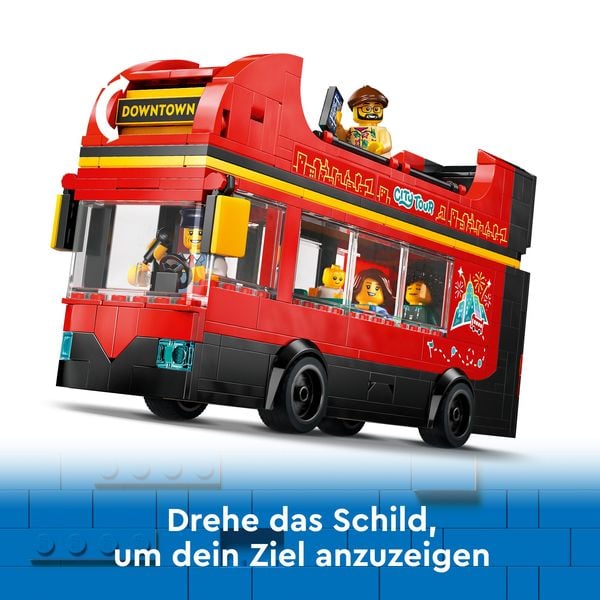 Produktbild: LEGO City Doppeldeckerbus, Fahrzeug-Spielzeug für Kinder 60407