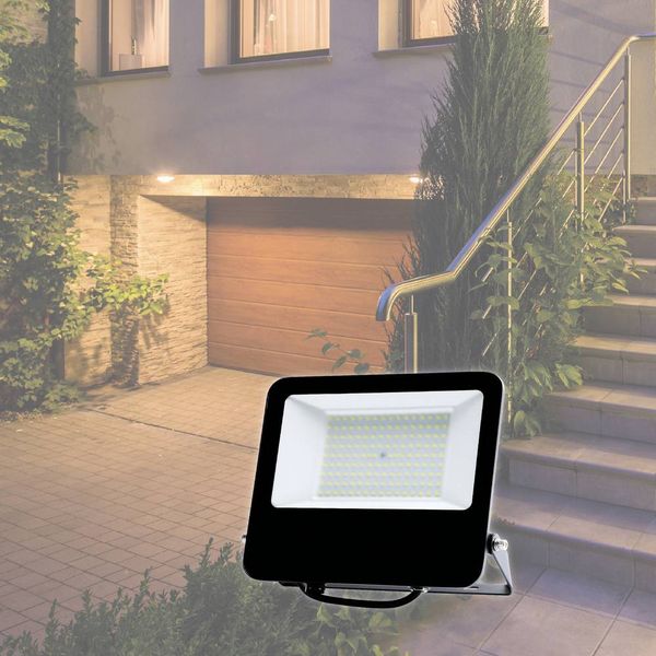 Produktbild: M&uuml;ller-Licht Chicago 21600066 LED-Au&szlig;enstrahler 100W Leuchtfarben: Neutralwei&szlig;