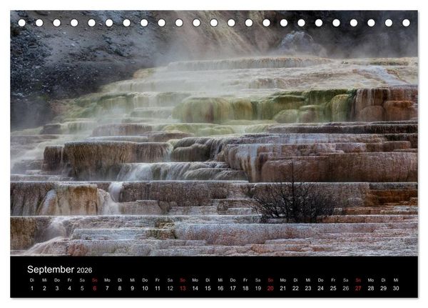 Produktbild: Wyoming & South Dakota (Tischkalender 2026 DIN A5 quer), CALVENDO Monatskalender