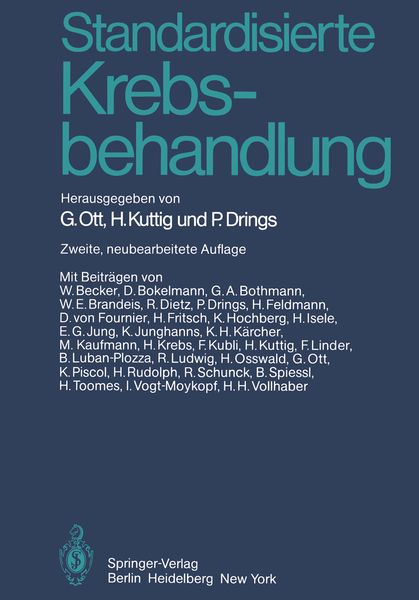 Produktbild: Standardisierte Krebsbehandlung