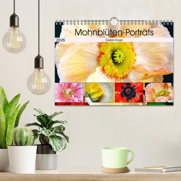 Produktbild: Mohnbl&uuml;ten-Portr&auml;ts (Wandkalender 2026 DIN A4 quer), CALVENDO Monatskalender