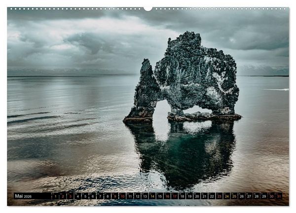Produktbild: Island - Rundreise im Oktober (hochwertiger Premium Wandkalender 2026 DIN A2 quer), Kunstdruck in Hochglanz