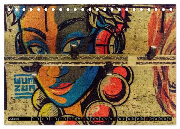 Produktbild: Street art London Michael Jaster (Tischkalender 2026 DIN A5 quer), CALVENDO Monatskalender