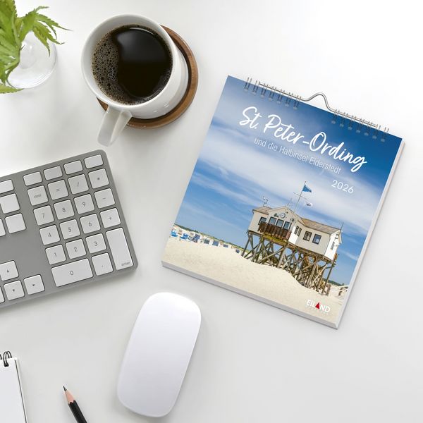 Produktbild: St. Peter-Ording und die Halbinsel Eiderstedt Postkartenkalender 2026