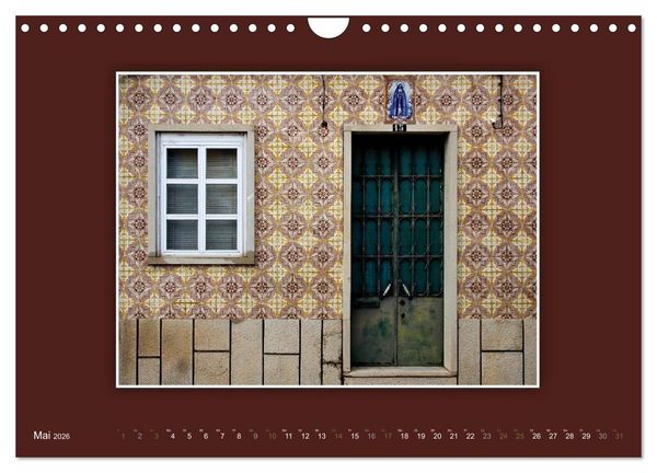 Produktbild: Azulejo-Fassaden in Portugal (Wandkalender 2026 DIN A4 quer), CALVENDO Monatskalender
