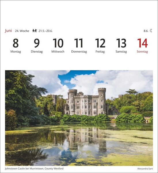 Produktbild: Irland Sehnsuchtskalender 2026 - Wochenkalender mit 53 Postkarten