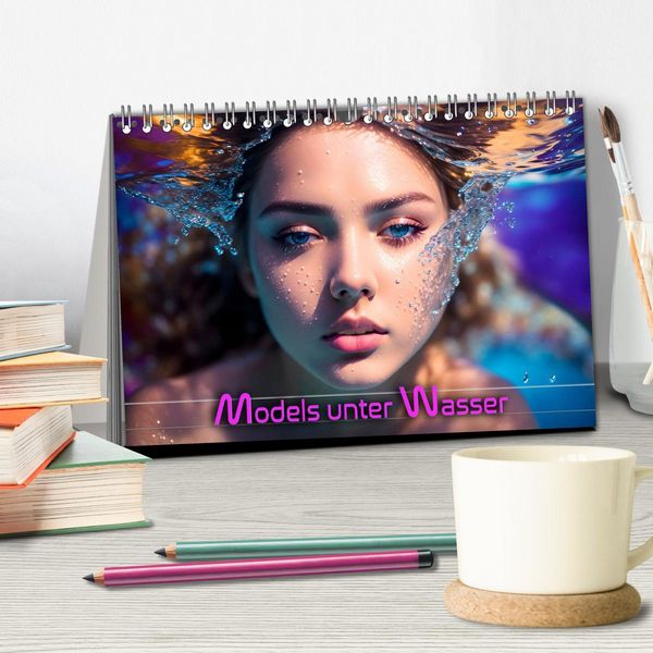Produktbild: Models unter Wasser (Tischkalender 2026 DIN A5 quer), CALVENDO Monatskalender