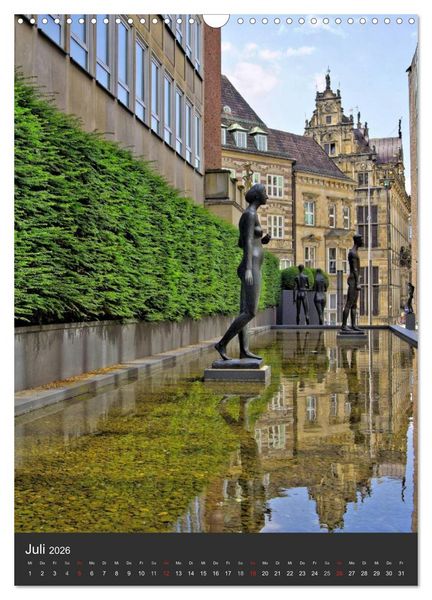 Produktbild: Highlights in Bremen (Wandkalender 2026 DIN A3 hoch), CALVENDO Monatskalender