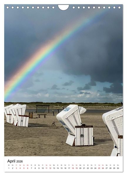 Produktbild: Strand der Sehnsucht - Sankt Peter-Ording (Wandkalender 2026 DIN A4 hoch), CALVENDO Monatskalender