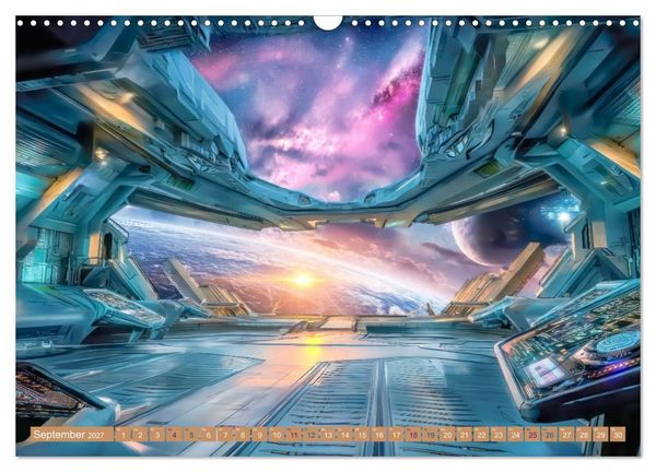Produktbild: Science Fiction Reise - Ein visuelles Abenteuer (Wandkalender 2027 DIN A3 quer), CALVENDO Monatskalender