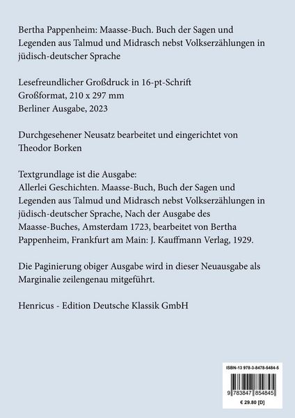 Produktbild: Maasse-Buch (Gro&szlig;druck)