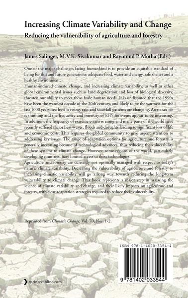 Produktbild: Increasing Climate Variability and Change