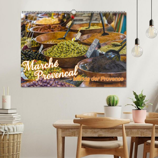 Produktbild: March&eacute; Provencal - M&auml;rkte der Provence (Wandkalender 2026 DIN A2 quer), CALVENDO Monatskalender