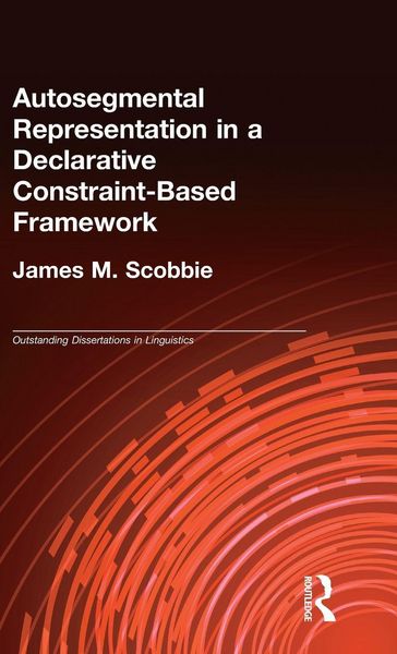 Produktbild: Autosegmental Representation in a Declarative Constraint-Based Framework