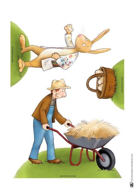 Produktbild: Henne, Has' und Osterspa&szlig;. Erz&auml;hlschienen-Figurenset