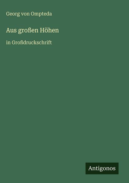 Produktbild: Aus gro&szlig;en H&ouml;hen