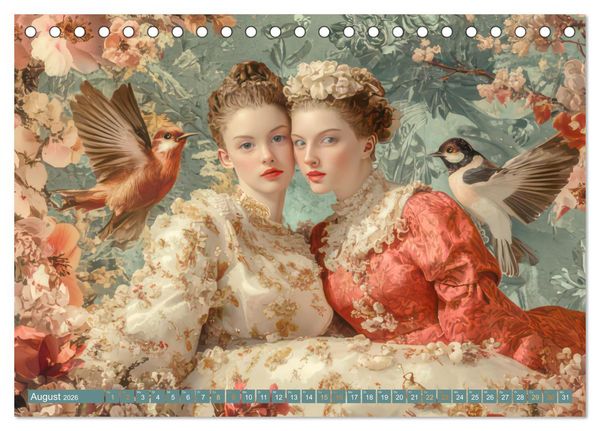 Produktbild: Barock und Rokoko - Malerische Werke (Tischkalender 2026 DIN A5 quer), CALVENDO Monatskalender