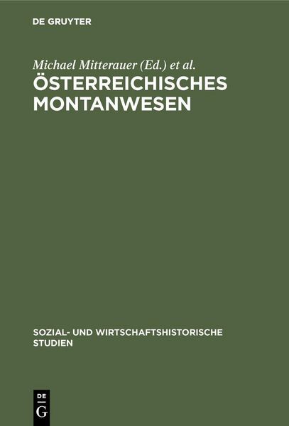 Produktbild: &Ouml;sterreichisches Montanwesen