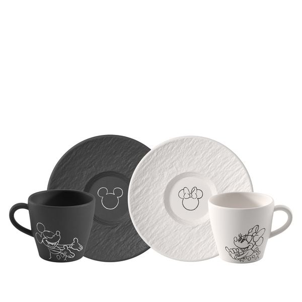 Produktbild: Villeroy & Boch Manufacture - Mickey Mouse Kaffeetasse mit Untertasse, 4-teilig