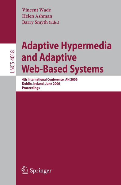 Produktbild: Adaptive Hypermedia and Adaptive Web-Based Systems