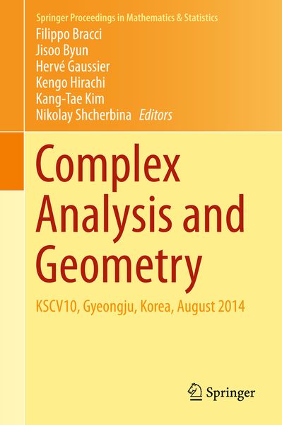 Produktbild: Complex Analysis and Geometry