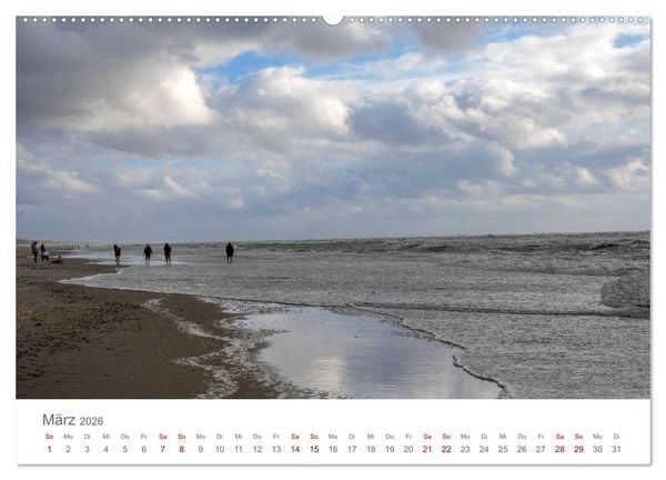 Produktbild: D&auml;nemark - Henne Strand (hochwertiger Premium Wandkalender 2026 DIN A2 quer), Kunstdruck in Hochglanz