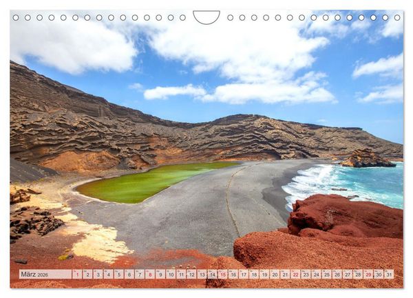 Produktbild: Urlaubsparadies Lanzarote (Wandkalender 2026 DIN A4 quer), CALVENDO Monatskalender