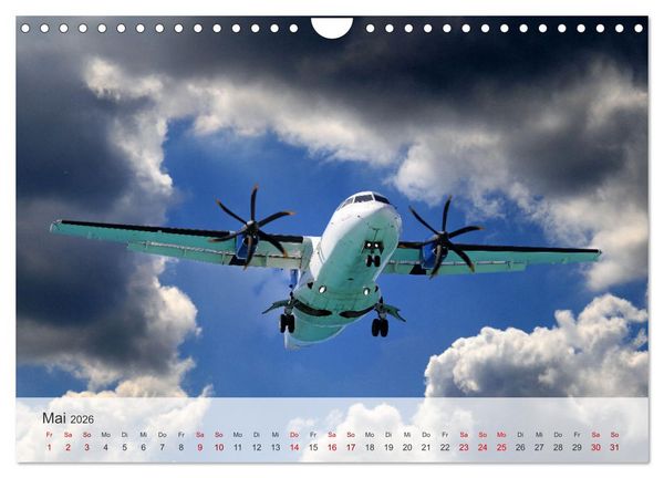 Produktbild: Flugzeuge &uuml;ber den Wolken (Wandkalender 2026 DIN A4 quer), CALVENDO Monatskalender