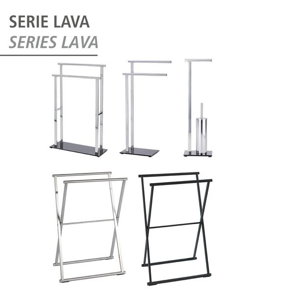 Produktbild: Stand WC-Garnitur Mod. Lava, aus rostfreiem Edelstahl
