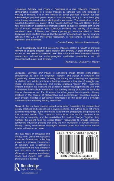 Produktbild: Language, Literacy, and Power in Schooling