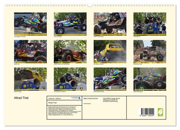 Produktbild: Allrad Trial (hochwertiger Premium Wandkalender 2026 DIN A2 quer), Kunstdruck in Hochglanz