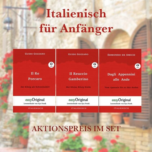 Produktbild: Italienisch f&uuml;r Anf&auml;nger (mit 3 MP3 Audio-CDs) - Lesemethode von Ilya Frank - Zweisprachige Ausgabe Italienisch-Deutsch
