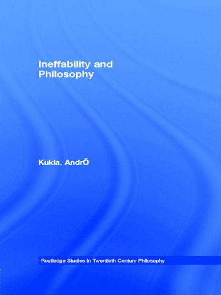 Produktbild: Ineffability and Philosophy