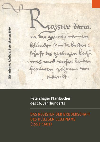 Produktbild: Petersh&auml;ger Pfarrb&uuml;cher des 16. Jahrhunderts