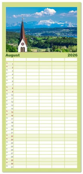 Produktbild: Familienplaner 2026 - G&uuml;ttingen im Hegau mit 5 Spalten (Wandkalender, 21 x 45 cm) CALVENDO