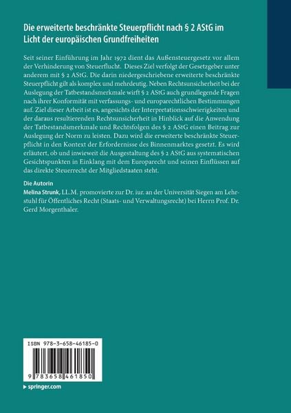 Produktbild: Die erweiterte beschr&auml;nkte Steuerpflicht nach &sect; 2 AStG im Licht der europ&auml;ischen Grundfreiheiten