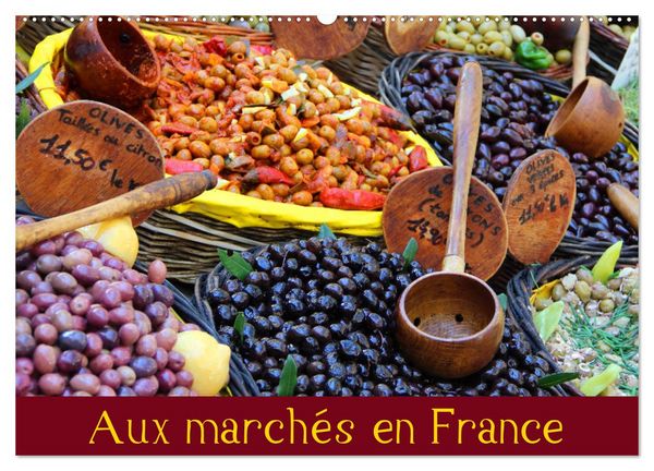 Produktbild: Aux march&eacute;s en France (Calendrier mural 2026 DIN A2 vertical), CALVENDO calendrier mensuel