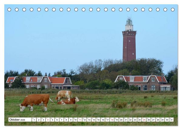 Produktbild: Ouddorp - Nordseeperle (Tischkalender 2026 DIN A5 quer), CALVENDO Monatskalender
