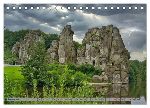 Produktbild: Streifzug durch Ostwestfalen (Tischkalender 2026 DIN A5 quer), CALVENDO Monatskalender