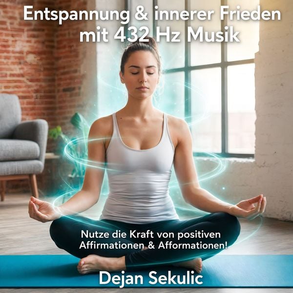Produktbild: Entspannung &innerer Frieden mit 432 Hz Musik - Nutze die Kraft von positiven Affirmationen & Afformationen!