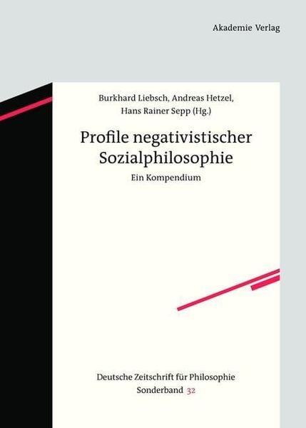 Produktbild: Profile negativistischer Sozialphilosophie