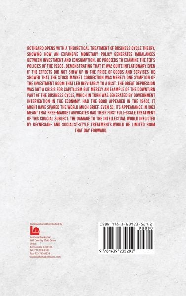 Produktbild: America's Great Depression Hardcover