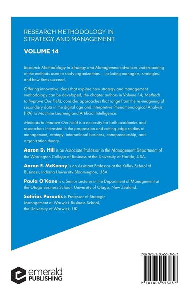 Produktbild: Methods to Improve Our Field