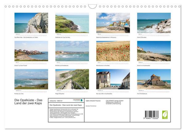 Produktbild: Die Opalk&uuml;ste - Das Land der zwei Kaps (Wandkalender 2026 DIN A3 quer), CALVENDO Monatskalender