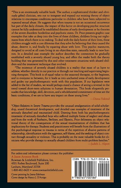 Produktbild: Object Relations in Severe Trauma