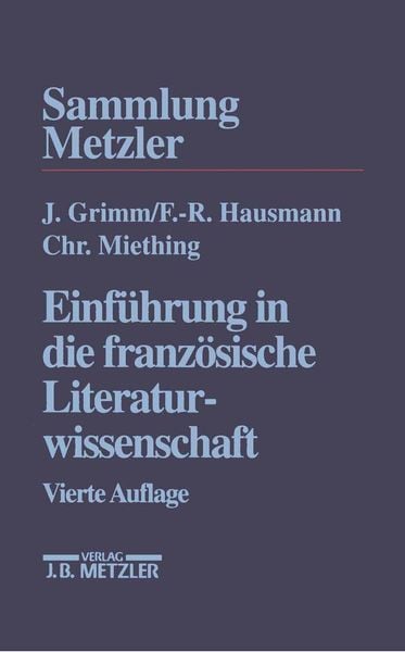Produktbild: Einführung in die französische Literaturwissenschaft