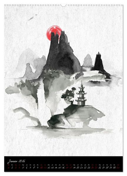 Produktbild: Stimmungsvolles Japan (hochwertiger Premium Wandkalender 2026 DIN A2 hoch), Kunstdruck in Hochglanz
