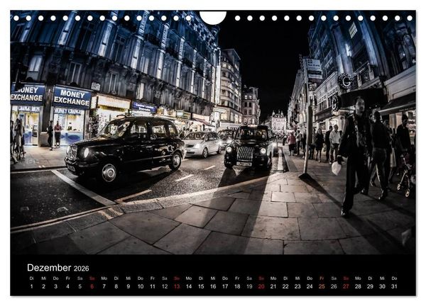 Produktbild: London - street view (CH-Version) (Wandkalender 2026 DIN A4 quer), CALVENDO Monatskalender