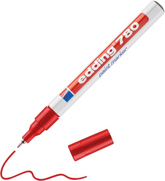 Produktbild: Edding 780 4-780002 Lackmarker Rot 0.8 mm